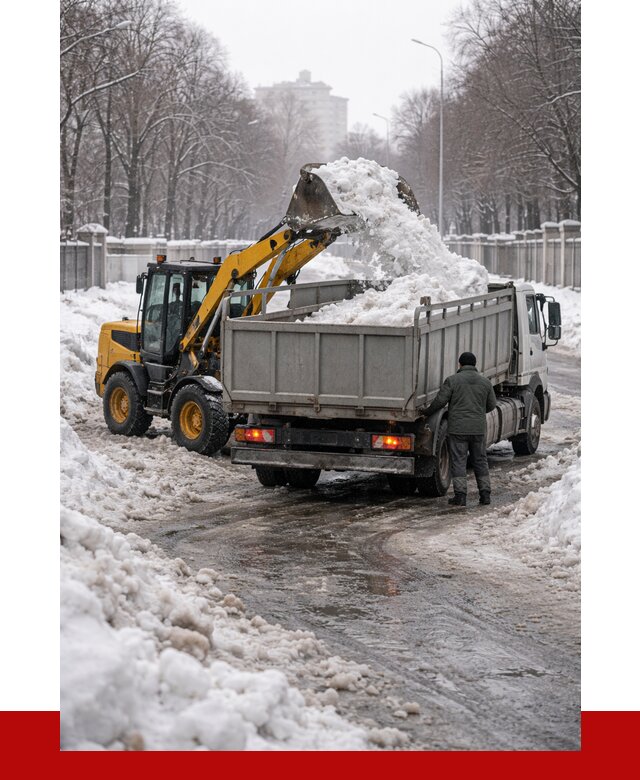 Вывоз снега с погрузкой в Усть-Илимске от 3640 р. ПРОНЕРУДСть