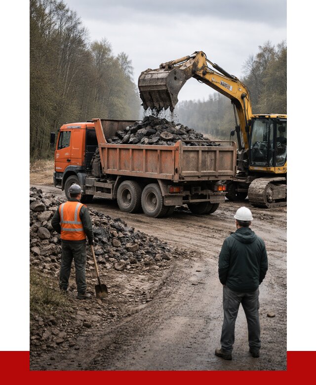 Вывоз асфальта в Усть-Илимске от 4680 р. самосвалом ПРОНЕРУДСть