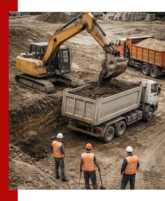 Разработка грунта для строительства и благоустройства в Усть-Илимске