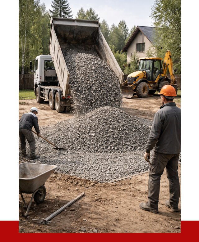 Отсыпка участка щебнем в Усть-Илимске от 6760 р. ПРОНЕРУДСть